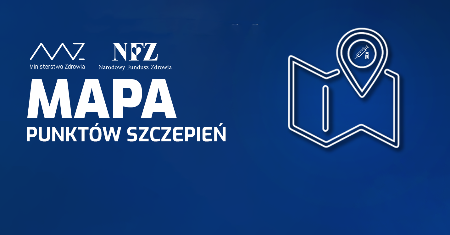 Baner: mapa punktów szczepień