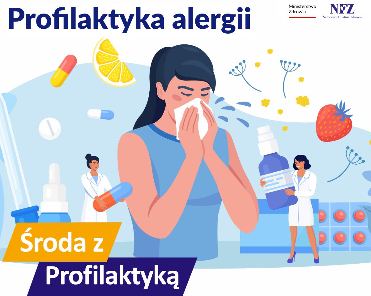 Ilustracja do informacji: Profilaktyka alergii - Środa z Profilaktyką