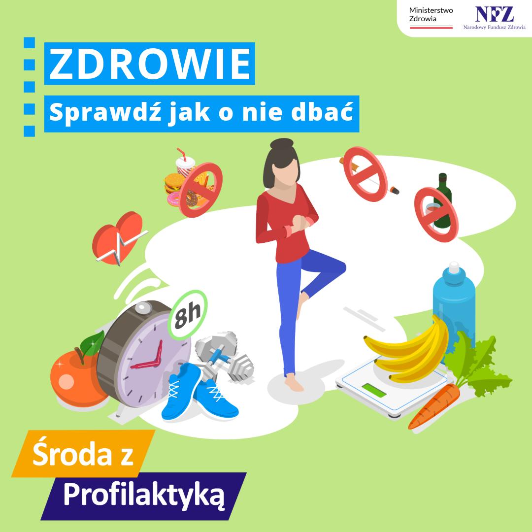 Ilustracja do informacji: Światowy Dzień Zdrowia - Środa z Profilaktyką