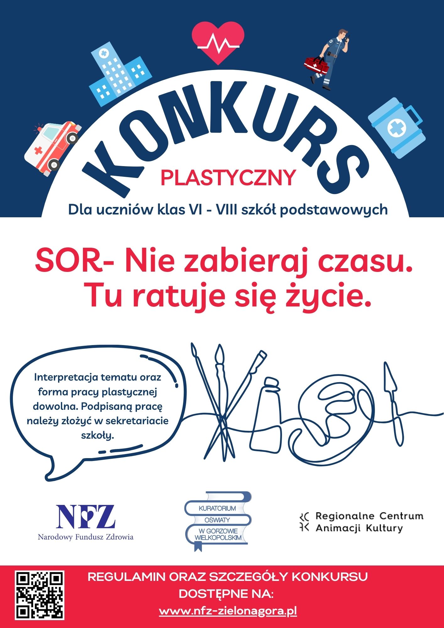 Ilustracja do informacji: „SOR – nie zabieraj czasu. Tu ratuje się życie” - zapraszamy do udziału w konkursie !