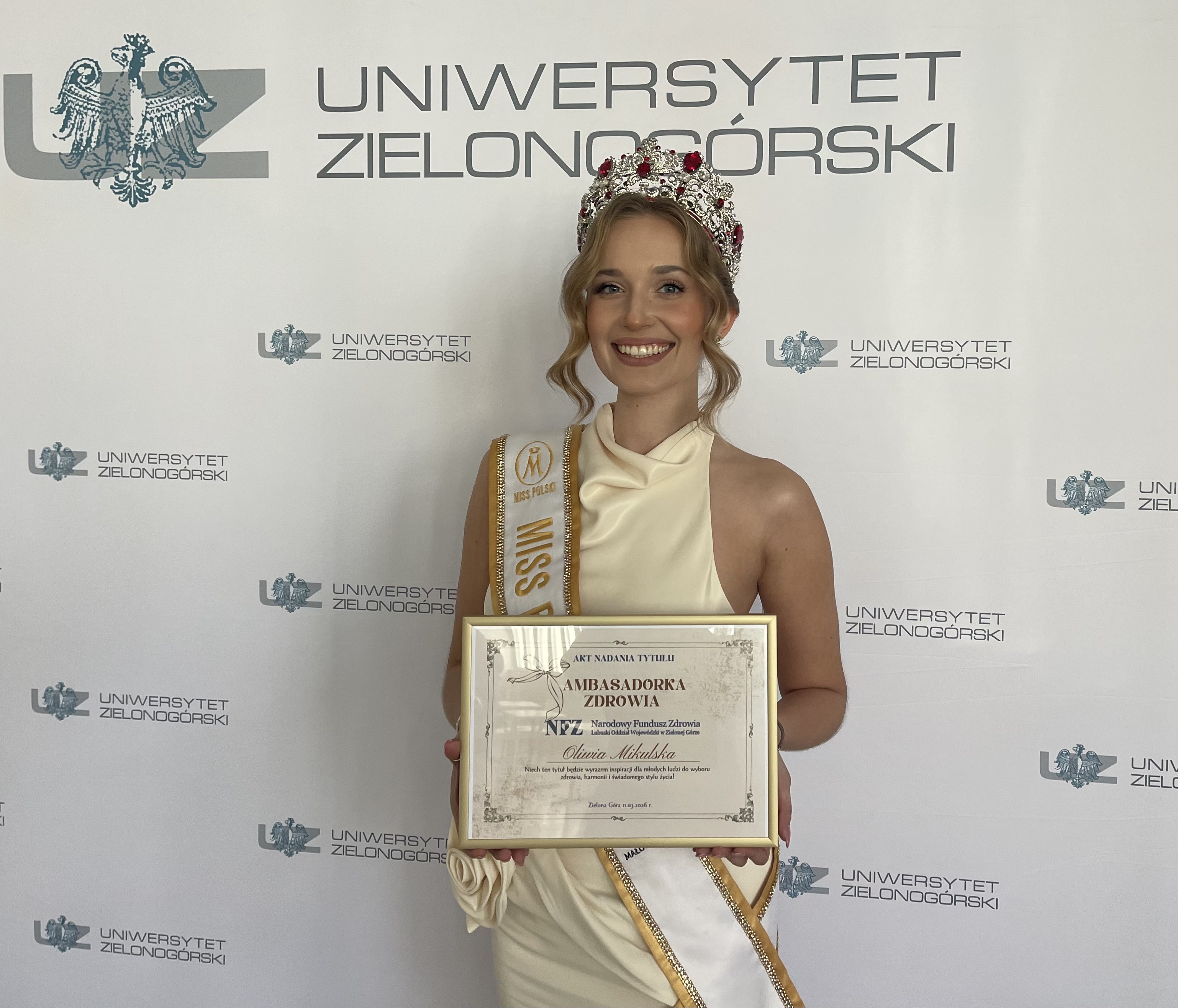 Ilustracja do informacji: Cieszę się, że jako Miss Polski 2025 mogę być przedstawicielką, a także głosem młodych ludzi. 