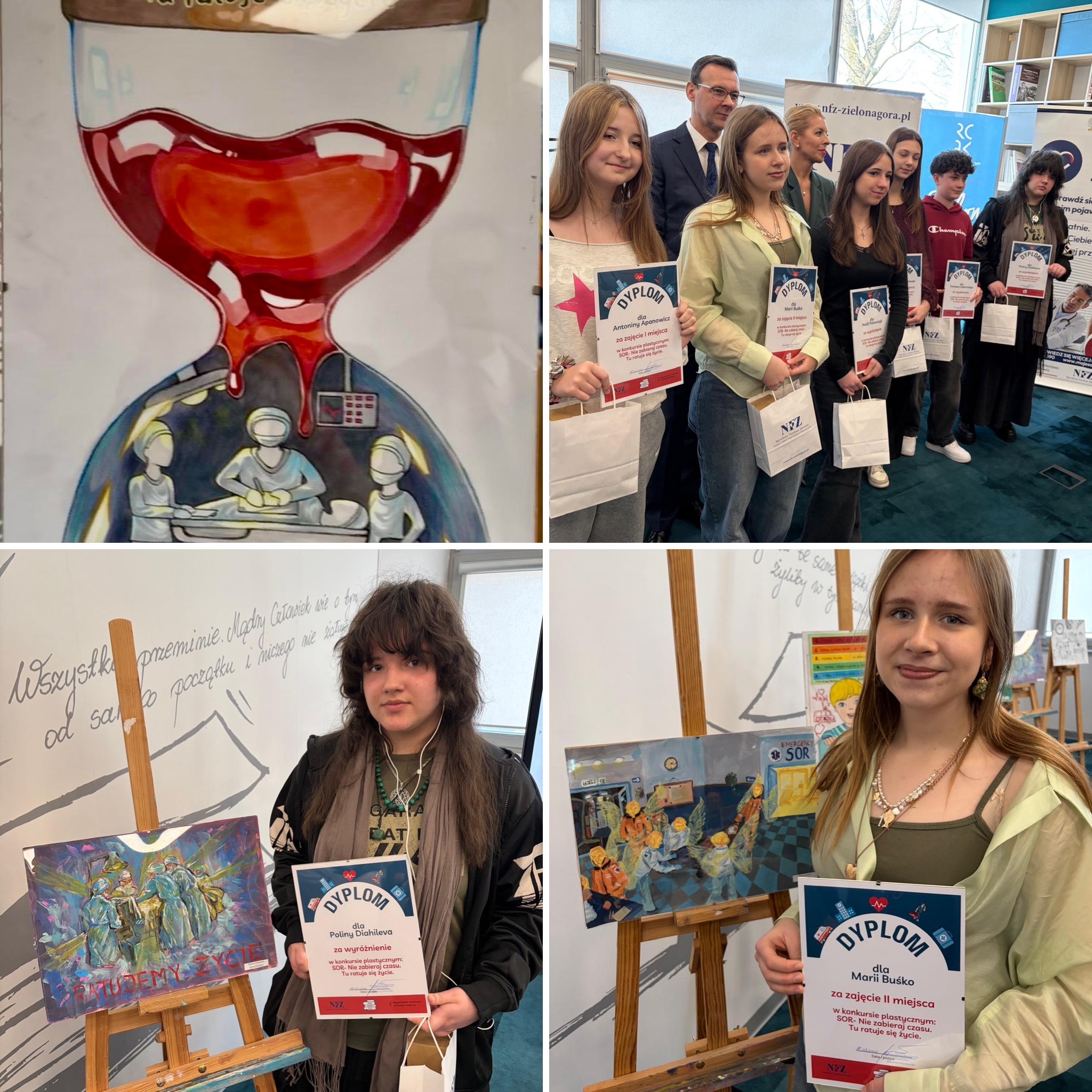 Ilustracja do informacji: Podsumowanie konkursu „SOR – nie zabieraj czasu. Tu ratuje się życie” 