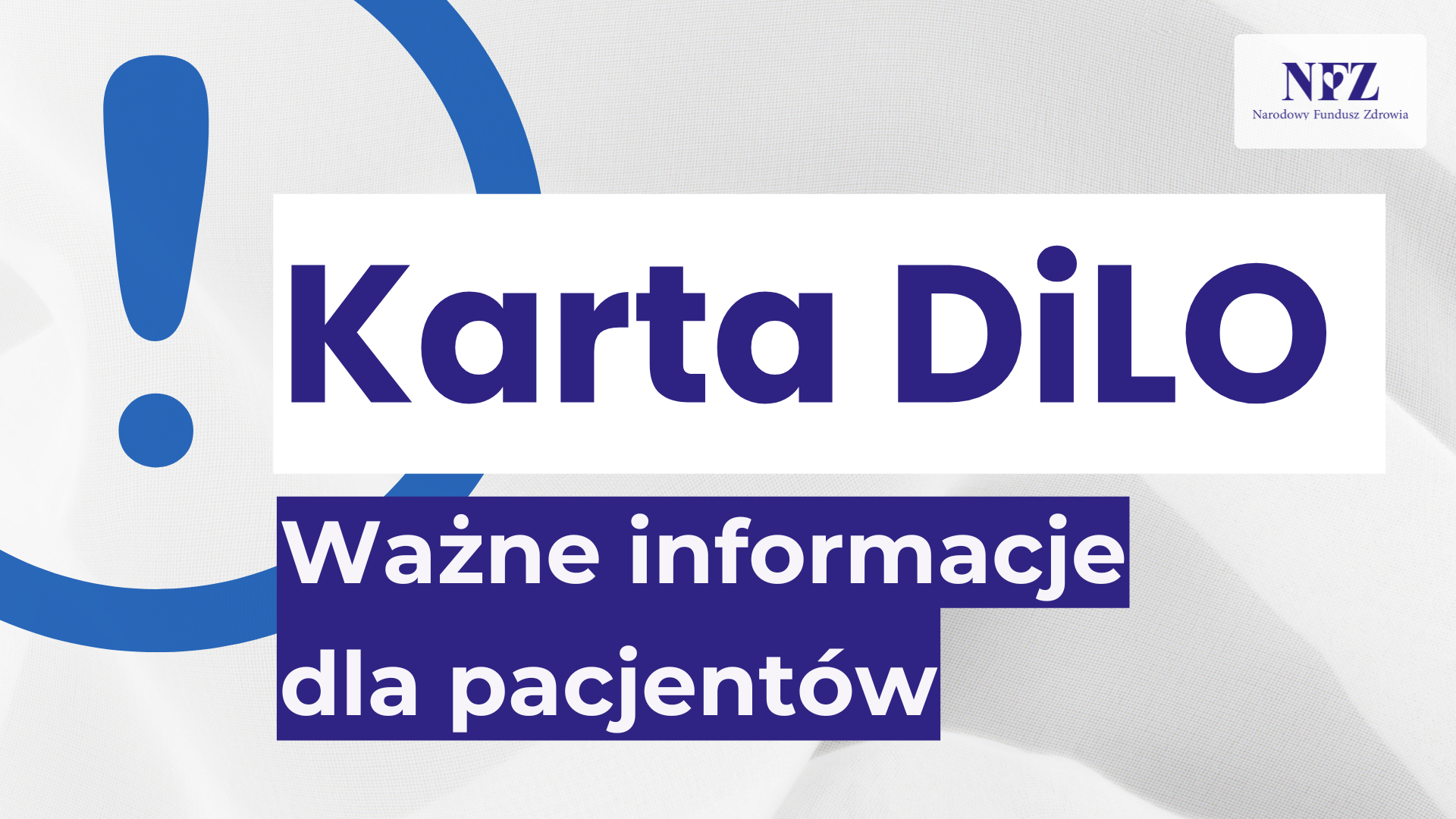 Ilustracja do informacji: Karta DiLO - ważne informacje dla pacjentów
