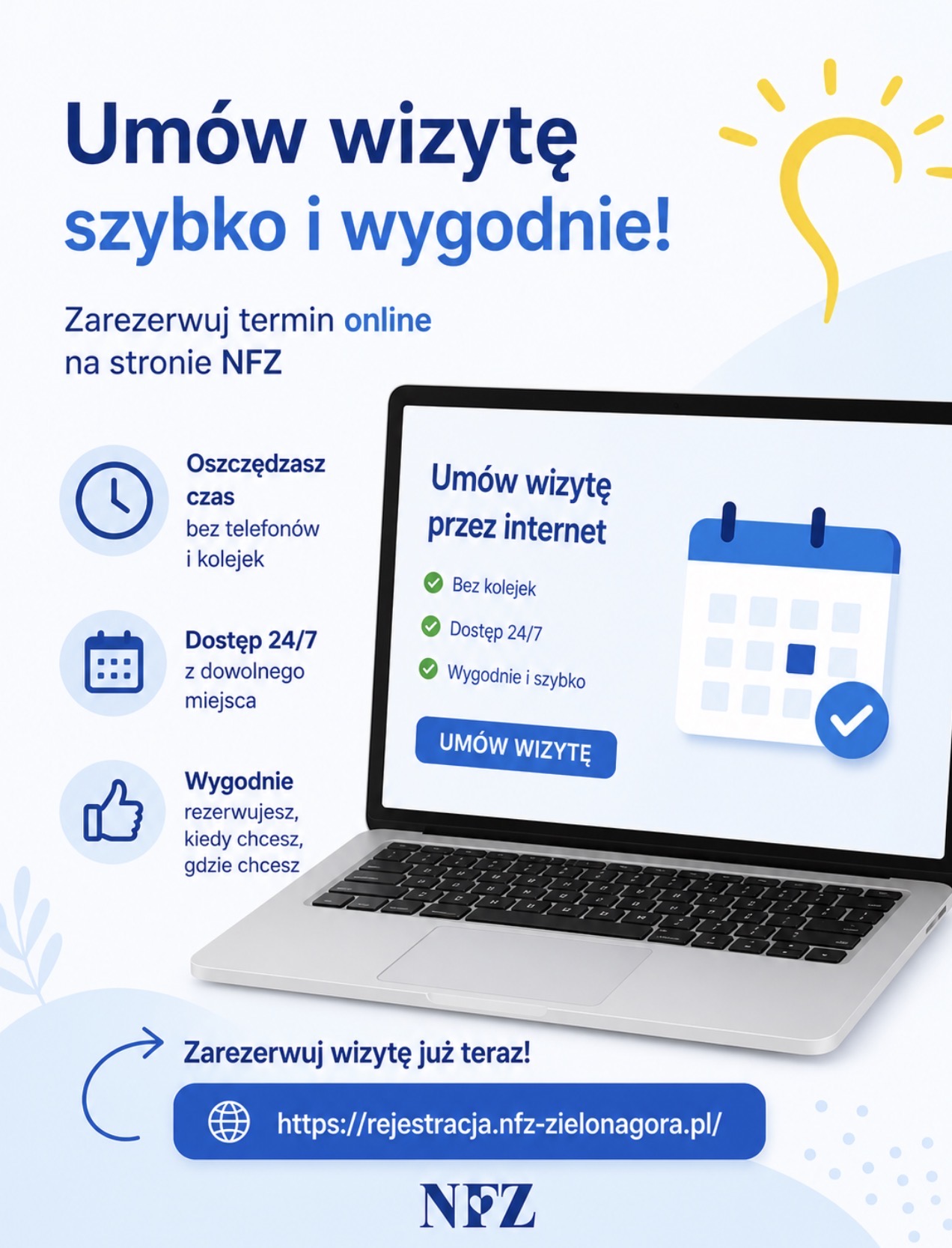 Ilustracja do informacji: Umów wizytę w NFZ